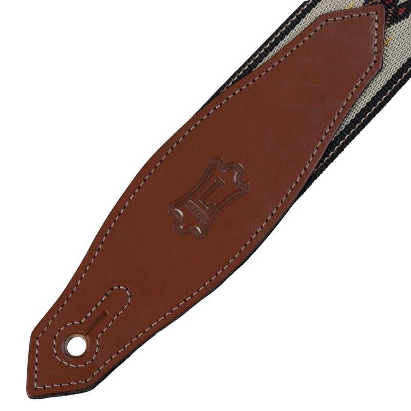 Levy's Leathers Tribal Rhythms Series 2" Polypropylene Jacquard Weave Guitar Strap; Tan Arrow Design (MSSN80-TAN) - Image 4